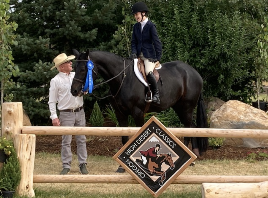 John with one of his students after a wining class at Oregon’s High Desert Classics.