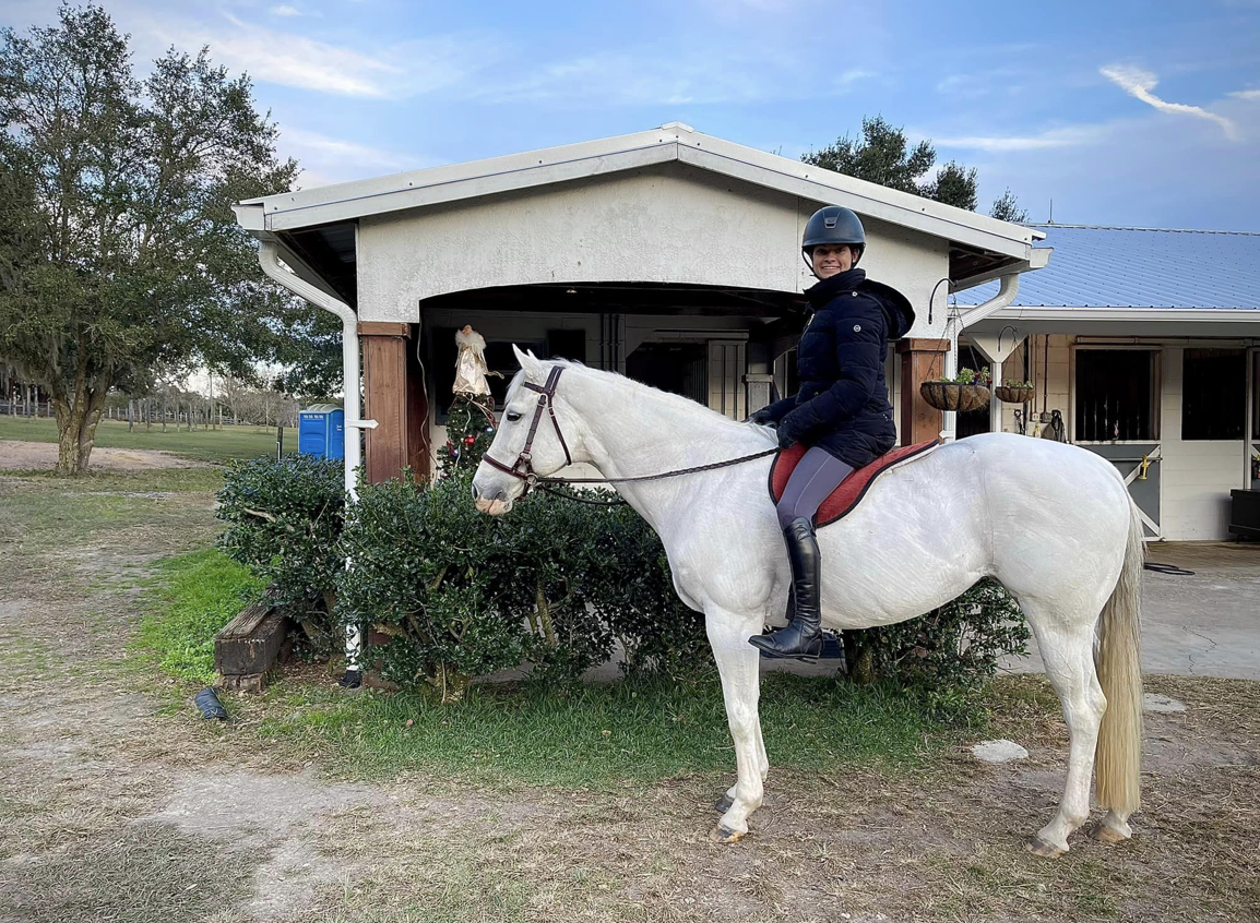 Jordan and Sterling on their annual Christmas day ride in 2022. Photo courtesy of Jordan Matrisian.