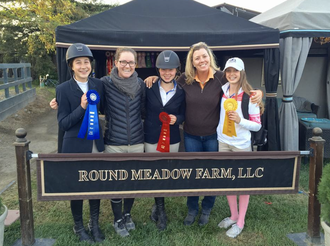 Nicole with a group of her riders. Photo courtesy of Nicole Norris 