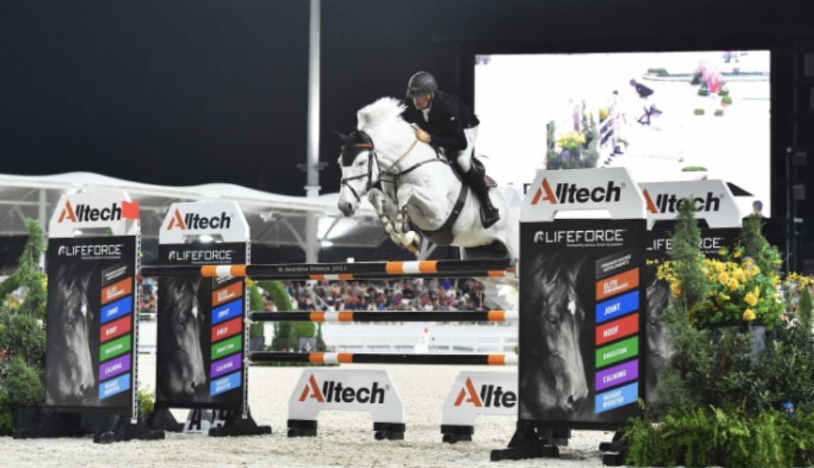 Peter Petschenig & Ennebel Van Het Posthuijs in the $75,000 Alltech Grand Prix. Photo Courtesy of Andrew Ryback Photography