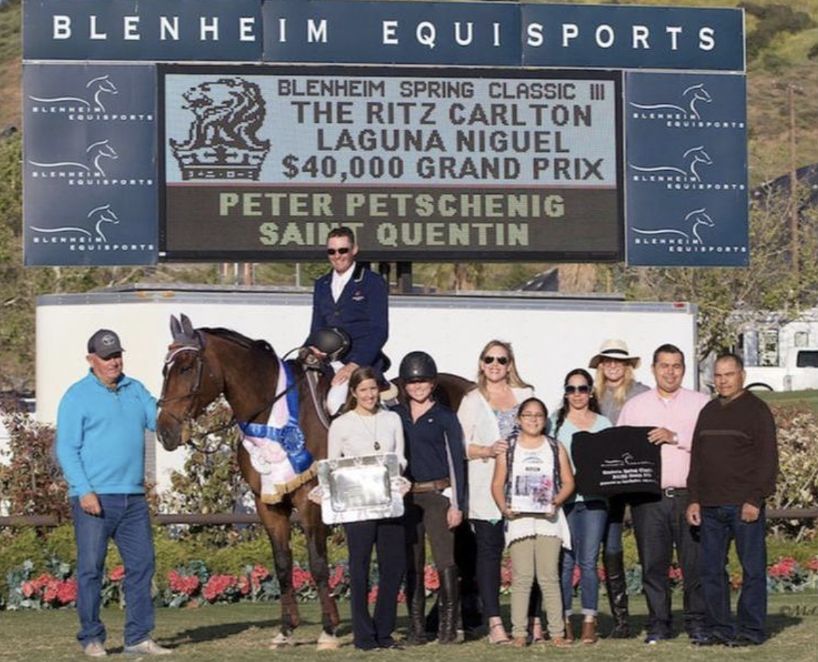 Peter and Saint Quentin. Photo courtesy of Petschenig Show Jumping LLC.