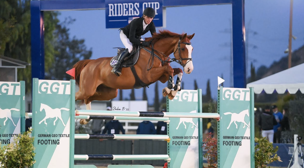Shawn Casidy Riding Cortechico owned by Tiffany Sullivan in the Rider's cup GP. Photo: Photography by Julia B