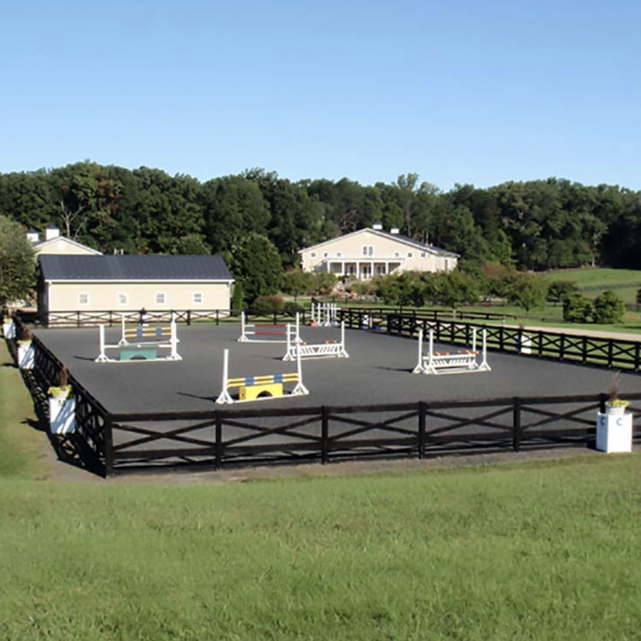 The jumping arena. Photo: Hyperion Stud