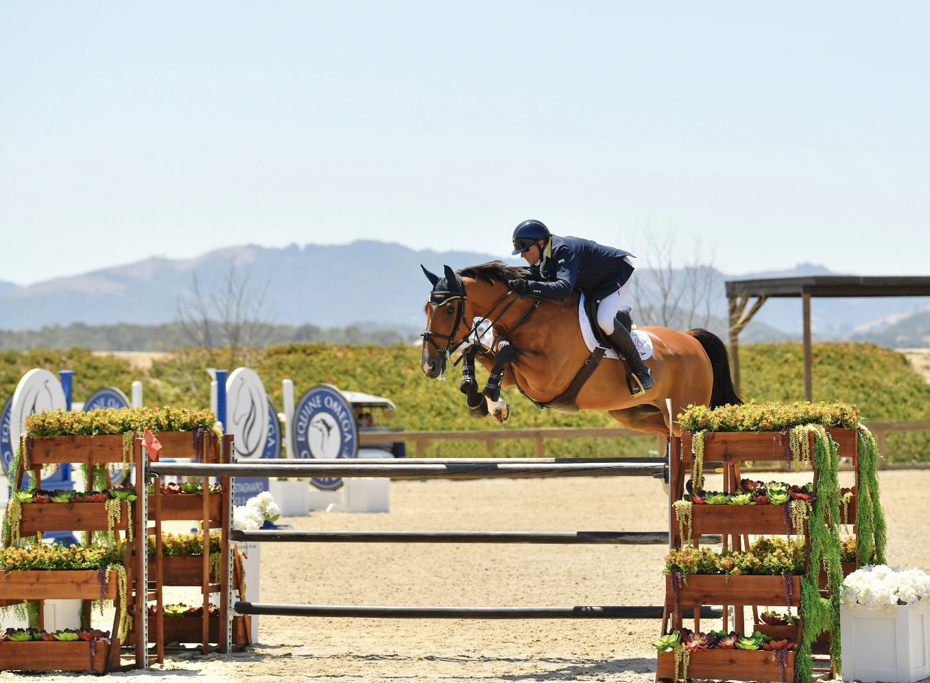 Winners of the $30,000 Hygain Grand Prix Patrick Seaton & Skipio K