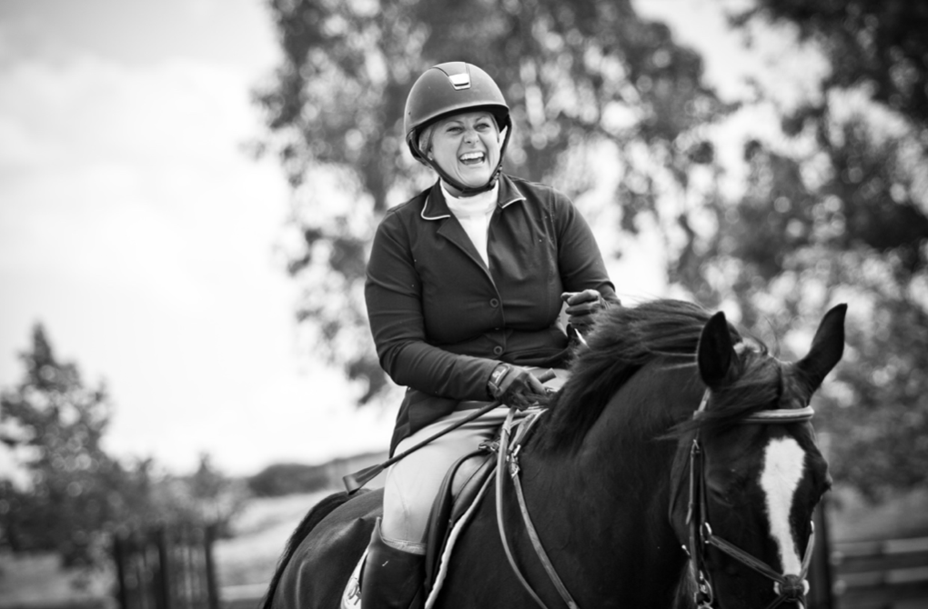 Winning smile! Tara loves capturing these expressions when a rider finishes a great round!