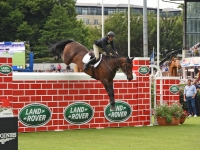 Cavalier Rusticana 1.60 horse who won manny Puissance classes ( Try Time  ex Coppa Leaf by Cavalier Royale) bred here 