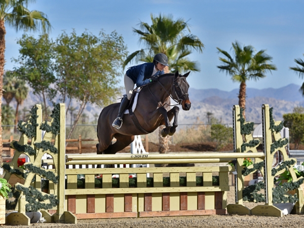 Nina and Horse is Drop the Mic in the 3’6” performance hunters. PC ESI