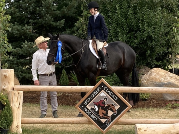 John with one of his students after a wining class at Oregon’s High Desert Classics.